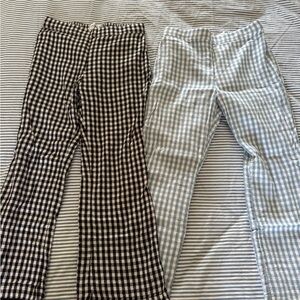 Abercrombie Kids Gingham Pants - Black and White